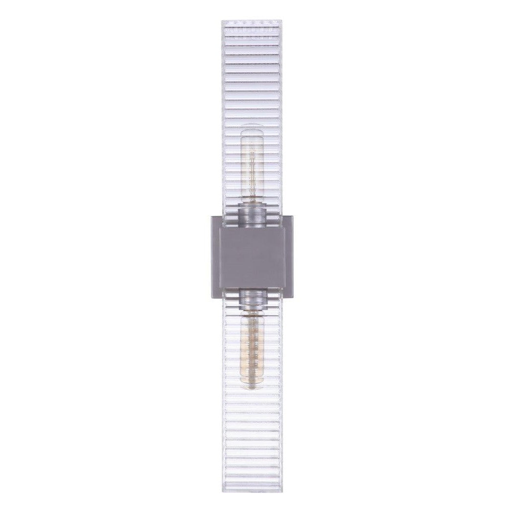 Craftmade - ZA4510-SA - Two Light Outdoor Wall Mount - Ridge - Satin Aluminum