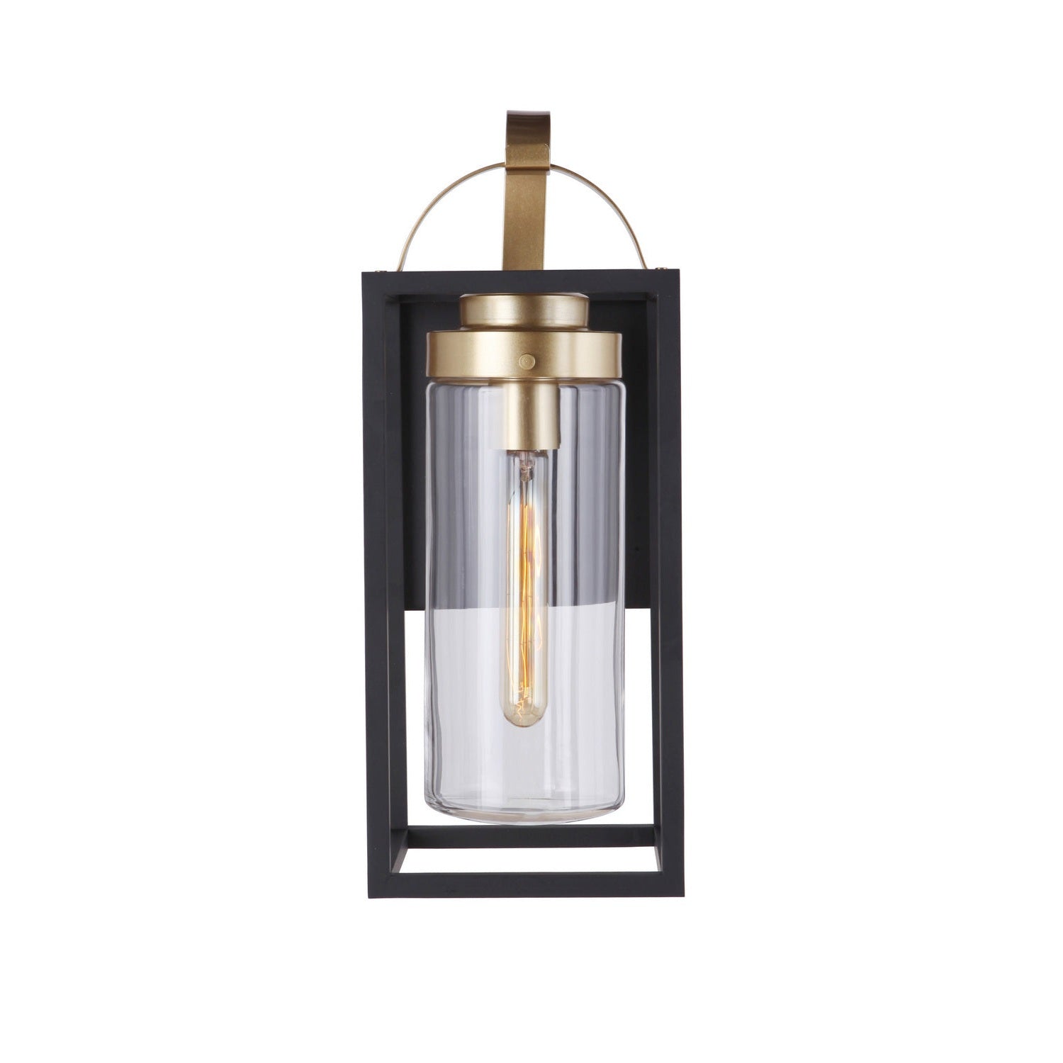 Craftmade - ZA4814-MNSB - One Light Outdoor Wall Mount - Neo - Midnight / Satin Brass