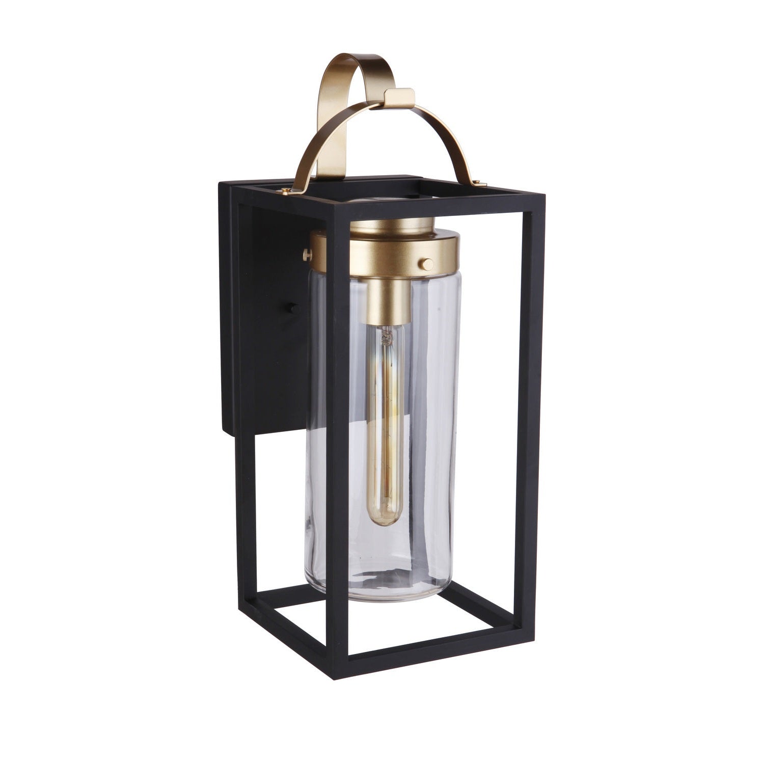 Craftmade - ZA4814-MNSB - One Light Outdoor Wall Mount - Neo - Midnight / Satin Brass