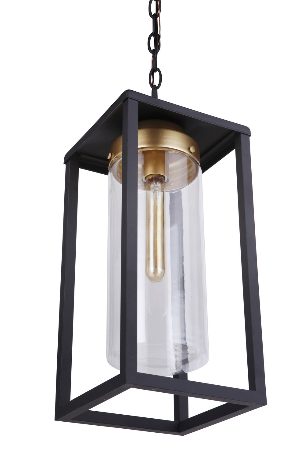 Craftmade - ZA4821-MNSB - One Light Outdoor Pendant - Neo - Midnight / Satin Brass