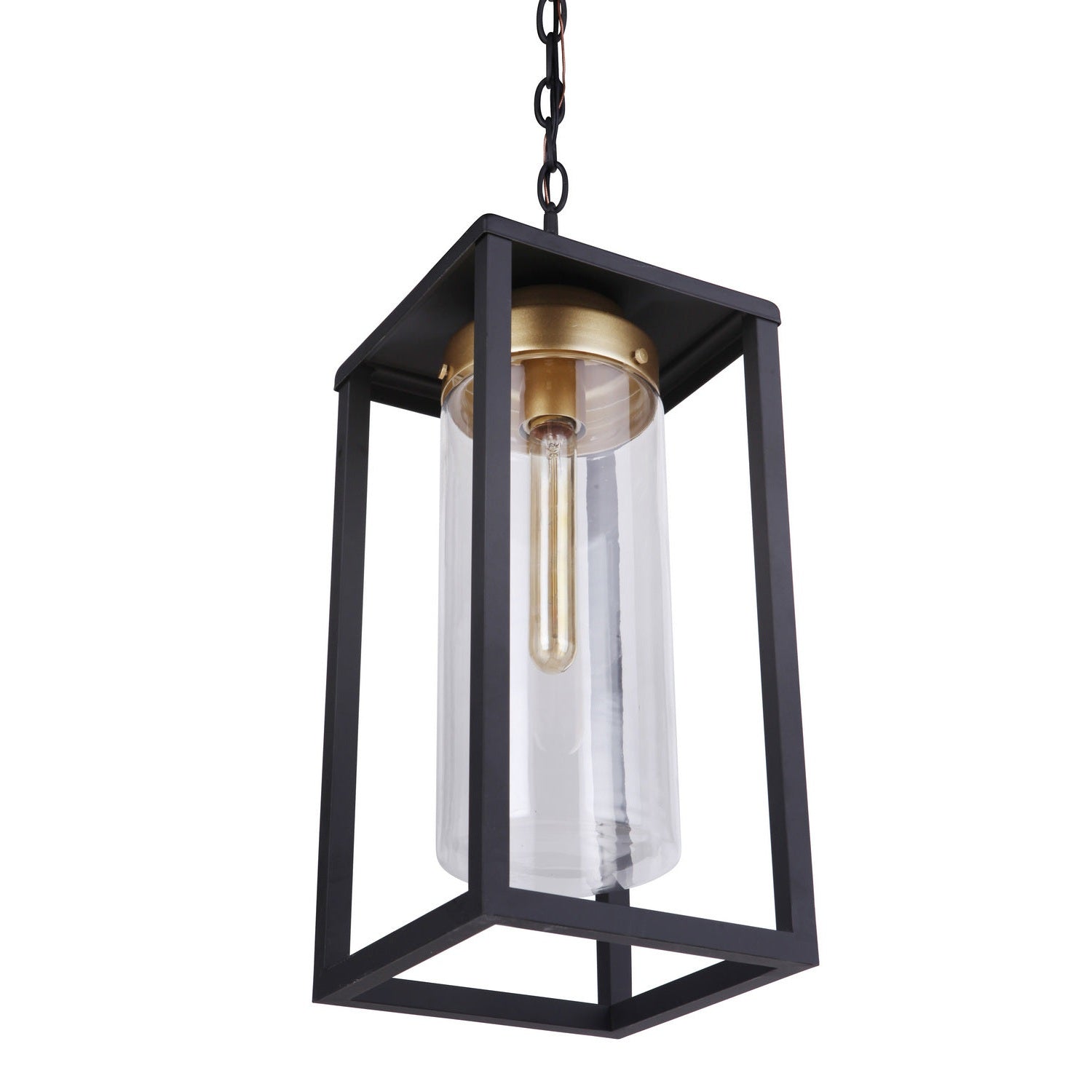 Craftmade - ZA4821-MNSB - One Light Outdoor Pendant - Neo - Midnight / Satin Brass