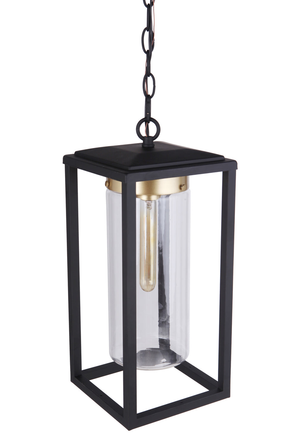 Craftmade - ZA4821-MNSB - One Light Outdoor Pendant - Neo - Midnight / Satin Brass