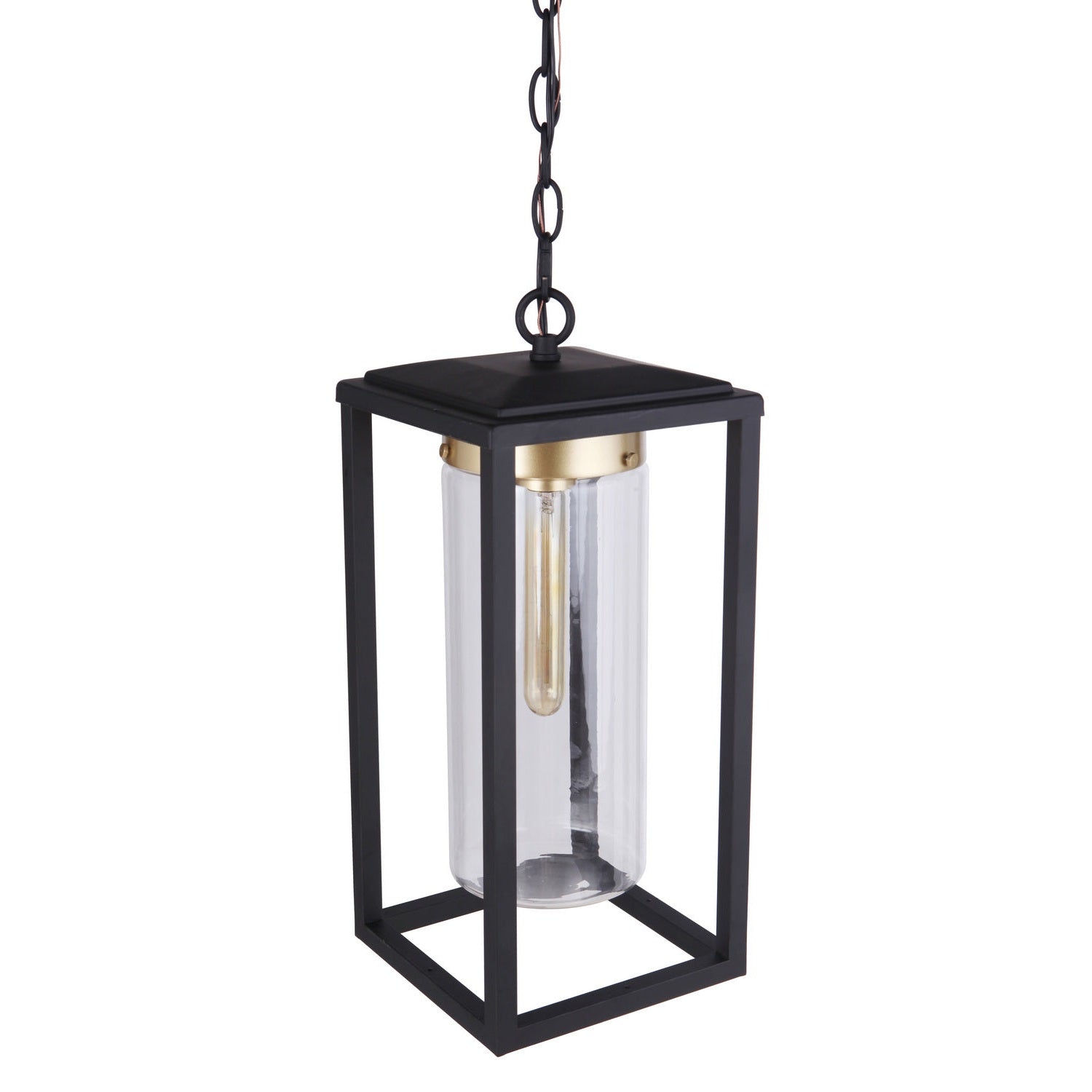 Craftmade - ZA4821-MNSB - One Light Outdoor Pendant - Neo - Midnight / Satin Brass