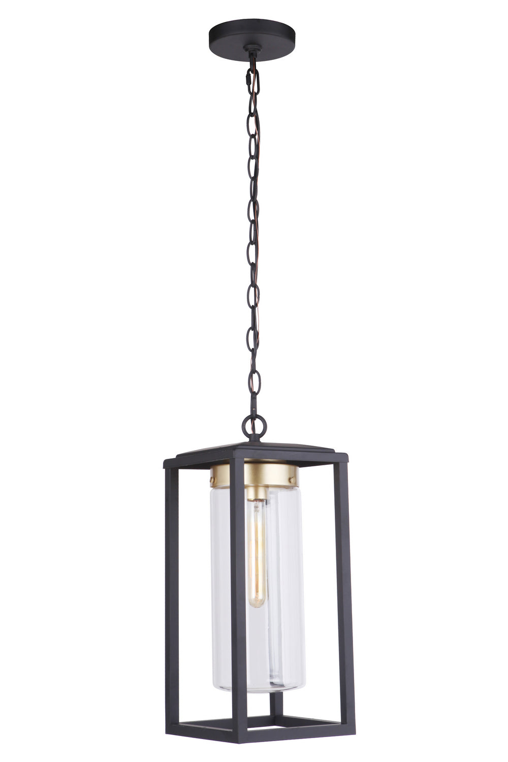 Craftmade - ZA4821-MNSB - One Light Outdoor Pendant - Neo - Midnight / Satin Brass