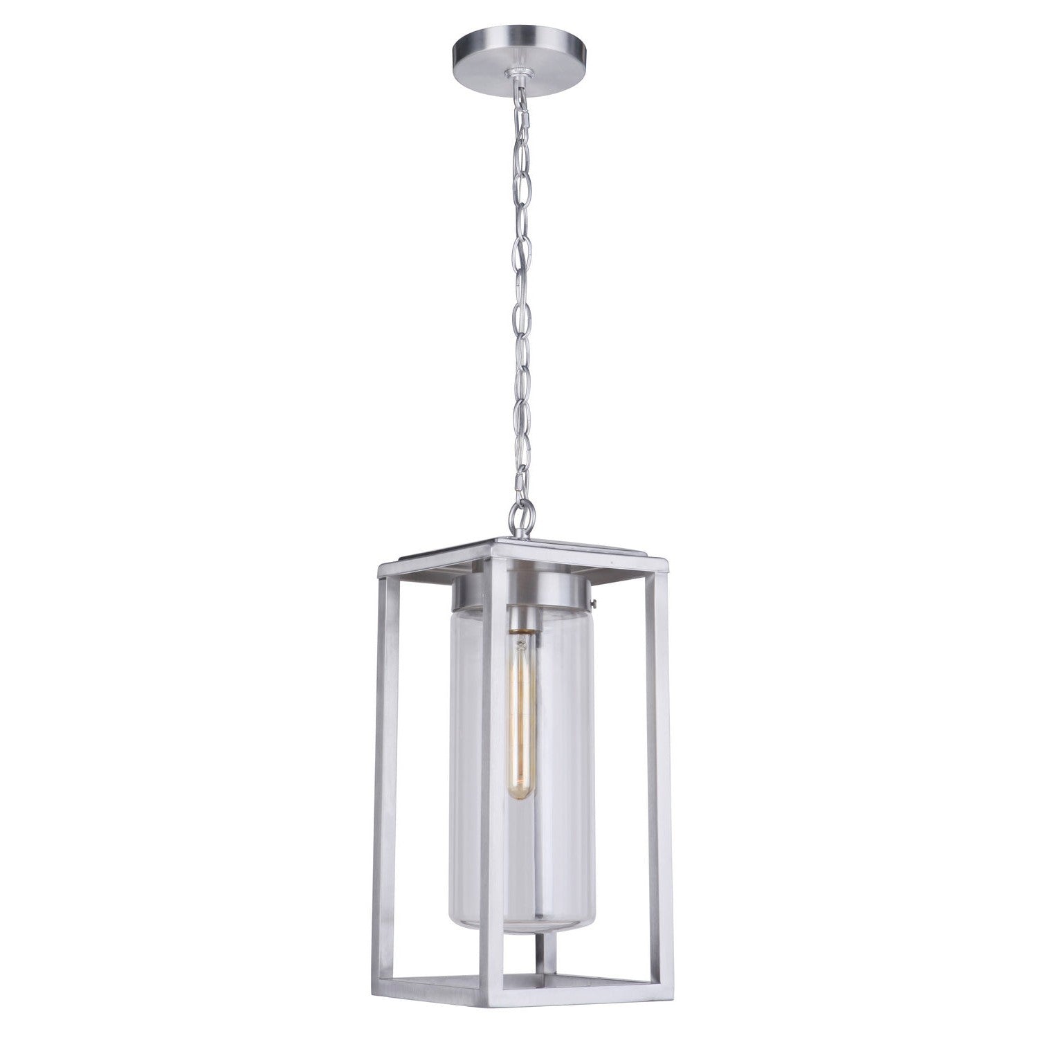 Craftmade - ZA4821-SA - One Light Outdoor Pendant - Neo - Satin Aluminum