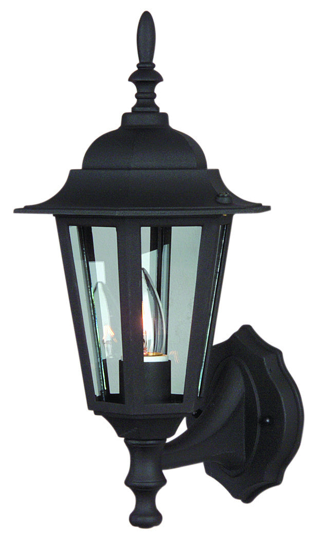 Craftmade - Z150-TB - One Light Wall Mount - Straight Glass Cast - Textured Black