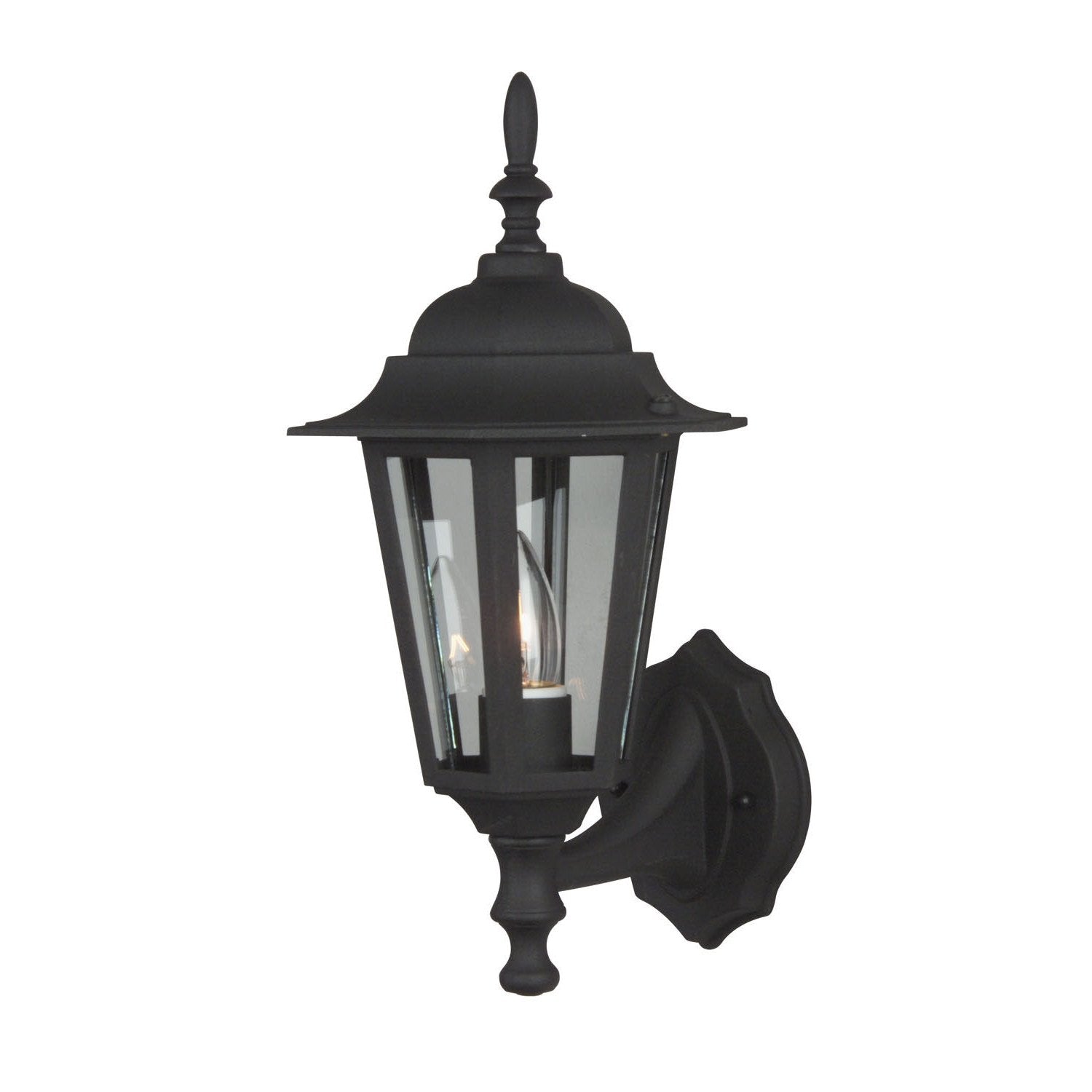 Craftmade - Z150-TB - One Light Wall Mount - Straight Glass Cast - Textured Black
