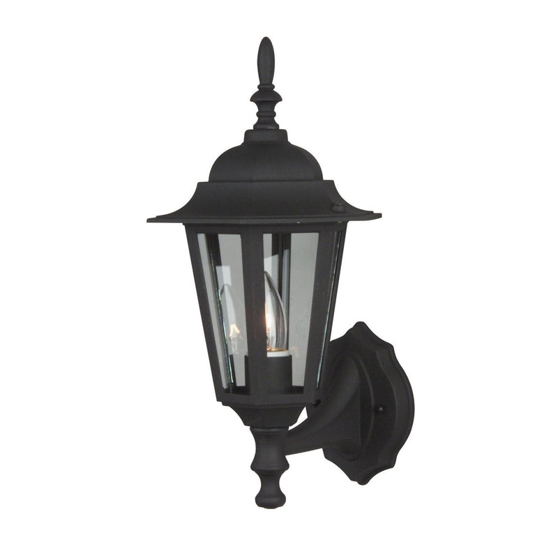 Craftmade - Z150-TB - One Light Wall Mount - Straight Glass Cast - Textured Black