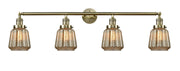 Innovations - 215-AB-G146 - Four Light Bath Vanity - Franklin Restoration - Antique Brass