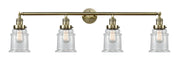 Innovations - 215-AB-G182 - Four Light Bath Vanity - Franklin Restoration - Antique Brass
