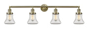 Innovations - 215-AB-G192 - Four Light Bath Vanity - Franklin Restoration - Antique Brass