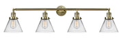 Innovations - 215-AB-G42 - Four Light Bath Vanity - Franklin Restoration - Antique Brass