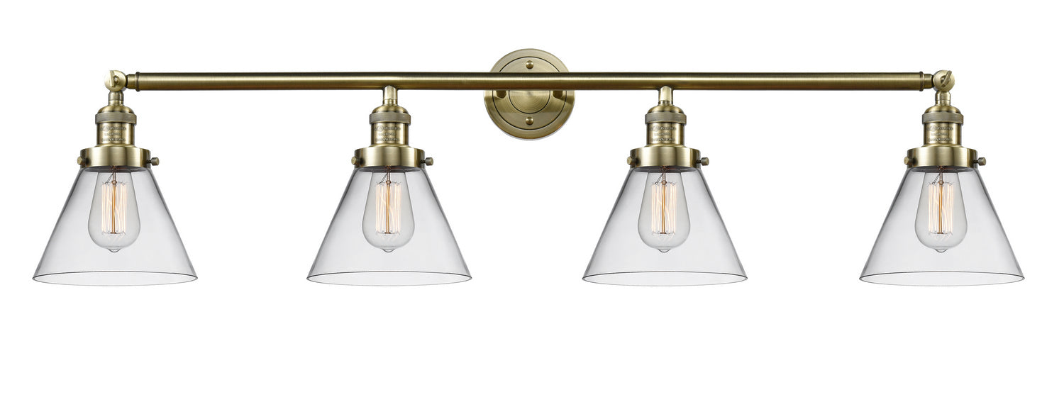 Innovations - 215-AB-G42 - Four Light Bath Vanity - Franklin Restoration - Antique Brass