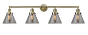 Innovations - 215-AB-G43 - Four Light Bath Vanity - Franklin Restoration - Antique Brass