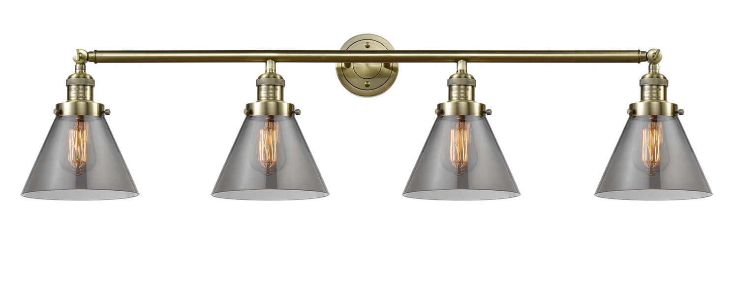 Innovations - 215-AB-G43 - Four Light Bath Vanity - Franklin Restoration - Antique Brass