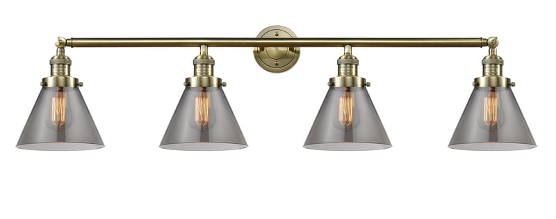 Innovations - 215-AB-G43 - Four Light Bath Vanity - Franklin Restoration - Antique Brass