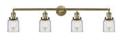 Innovations - 215-AB-G52 - Four Light Bath Vanity - Franklin Restoration - Antique Brass