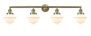Innovations - 215-AB-G531 - Four Light Bath Vanity - Franklin Restoration - Antique Brass