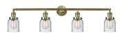 Innovations - 215-AB-G54 - Four Light Bath Vanity - Franklin Restoration - Antique Brass