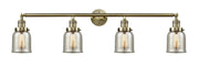 Innovations - 215-AB-G58 - Four Light Bath Vanity - Franklin Restoration - Antique Brass