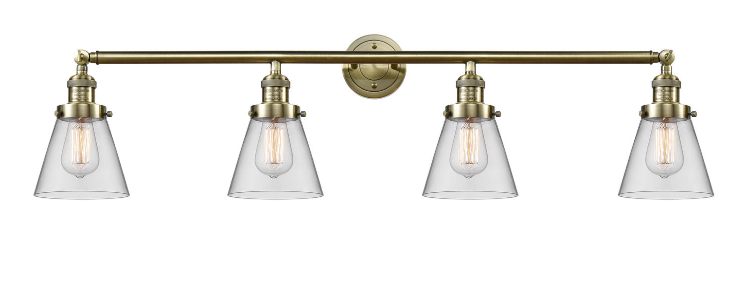 Innovations - 215-AB-G62 - Four Light Bath Vanity - Franklin Restoration - Antique Brass