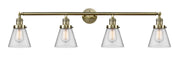 Innovations - 215-AB-G62 - Four Light Bath Vanity - Franklin Restoration - Antique Brass