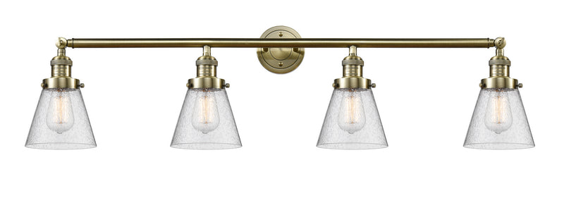 Innovations - 215-AB-G64 - Four Light Bath Vanity - Franklin Restoration - Antique Brass