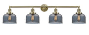 Innovations - 215-AB-G73 - Four Light Bath Vanity - Franklin Restoration - Antique Brass