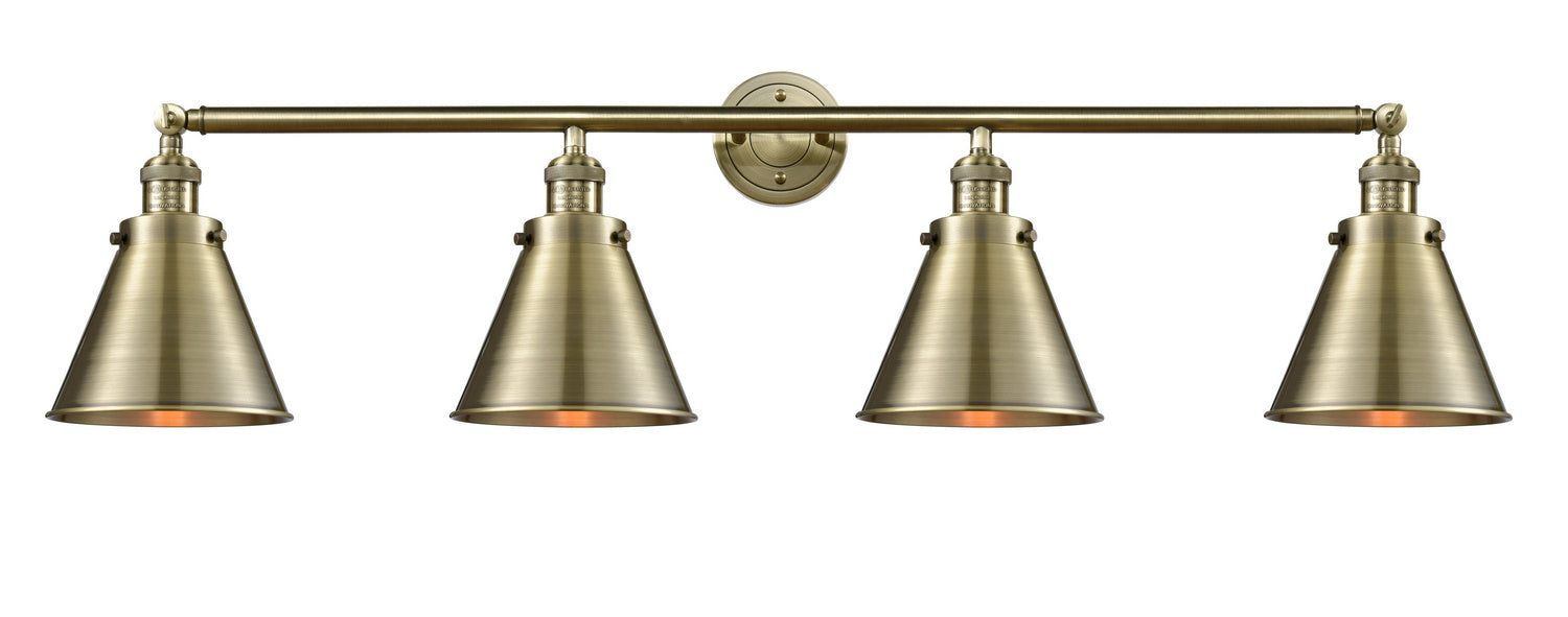 Innovations - 215-AB-M13-AB - Four Light Bath Vanity - Franklin Restoration - Antique Brass