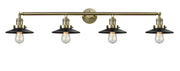 Innovations - 215-AB-M6 - Four Light Bath Vanity - Franklin Restoration - Antique Brass