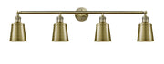 Innovations - 215-AB-M9-AB - Four Light Bath Vanity - Franklin Restoration - Antique Brass