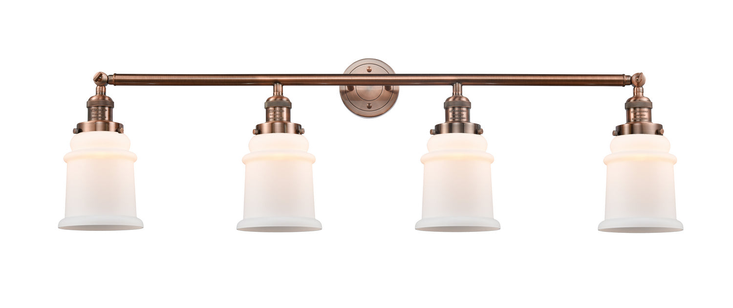Innovations - 215-AC-G181 - Four Light Bath Vanity - Franklin Restoration - Antique Copper