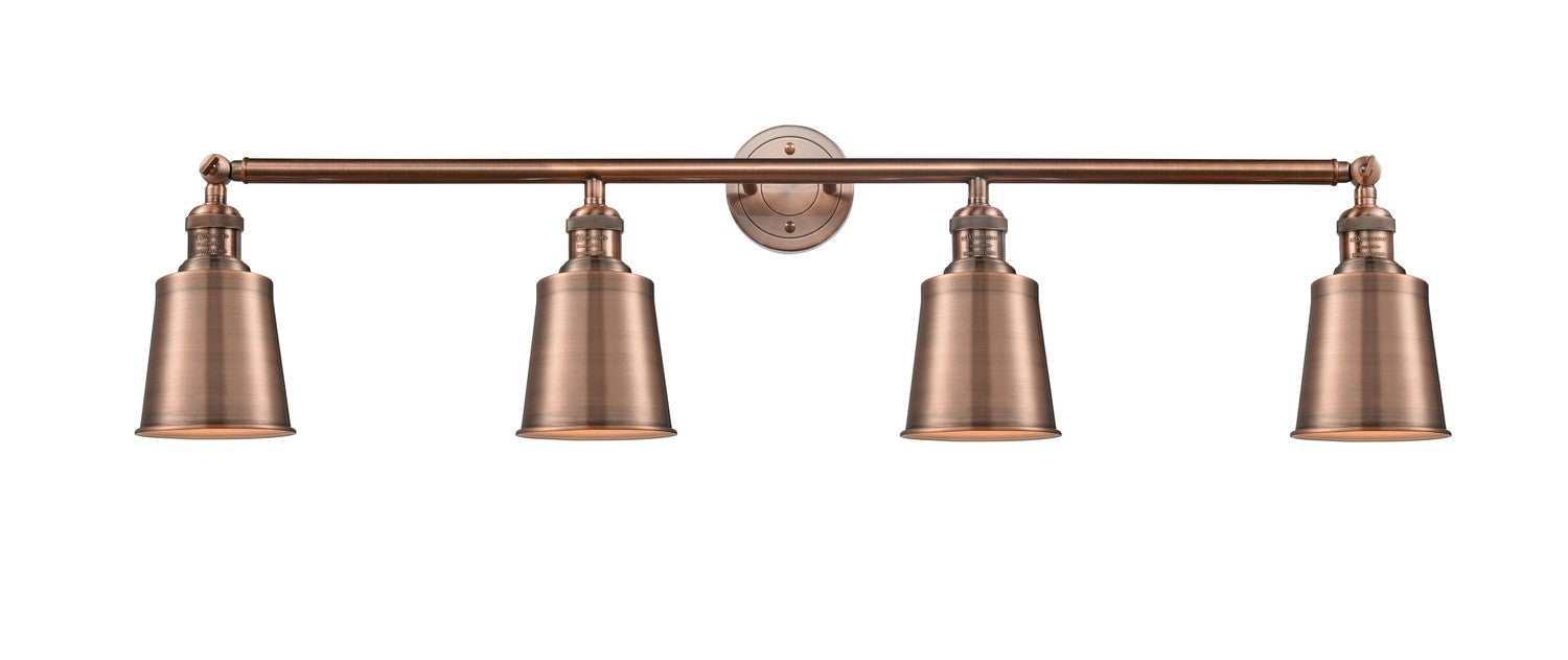 Innovations - 215-AC-M9-AC - Four Light Bath Vanity - Franklin Restoration - Antique Copper