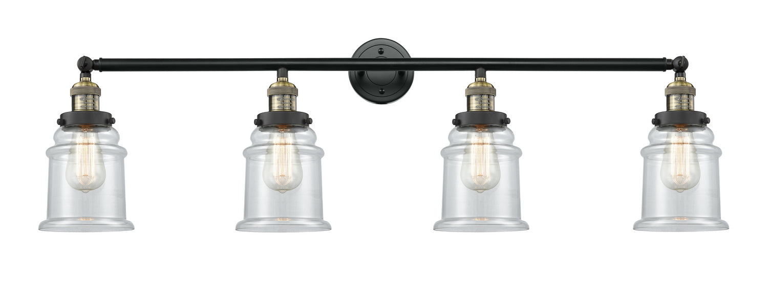 Innovations - 215-BAB-G182 - Four Light Bath Vanity - Franklin Restoration - Black Antique Brass