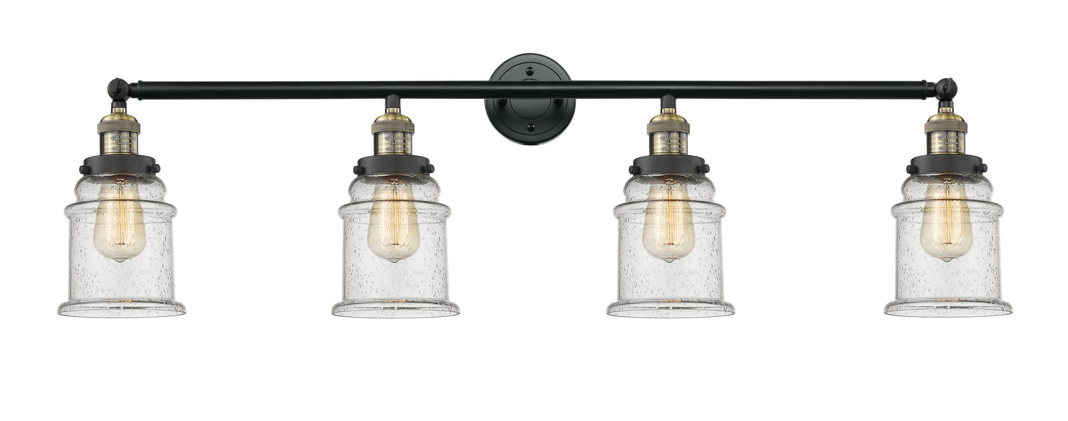 Innovations - 215-BAB-G184 - Four Light Bath Vanity - Franklin Restoration - Black Antique Brass