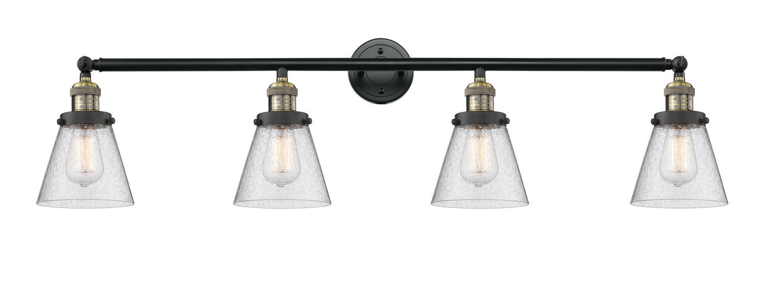 Innovations - 215-BAB-G64 - Four Light Bath Vanity - Franklin Restoration - Black Antique Brass