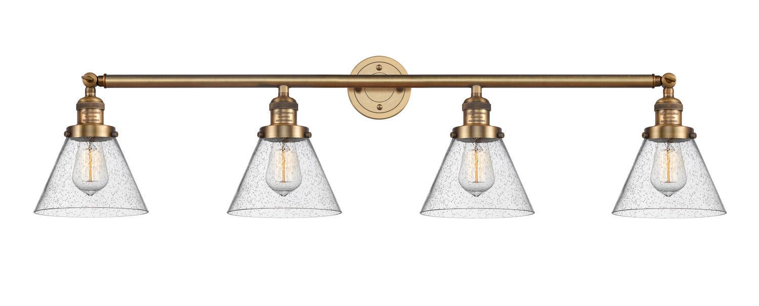 Innovations - 215-BB-G44 - Four Light Bath Vanity - Franklin Restoration - Brushed Brass