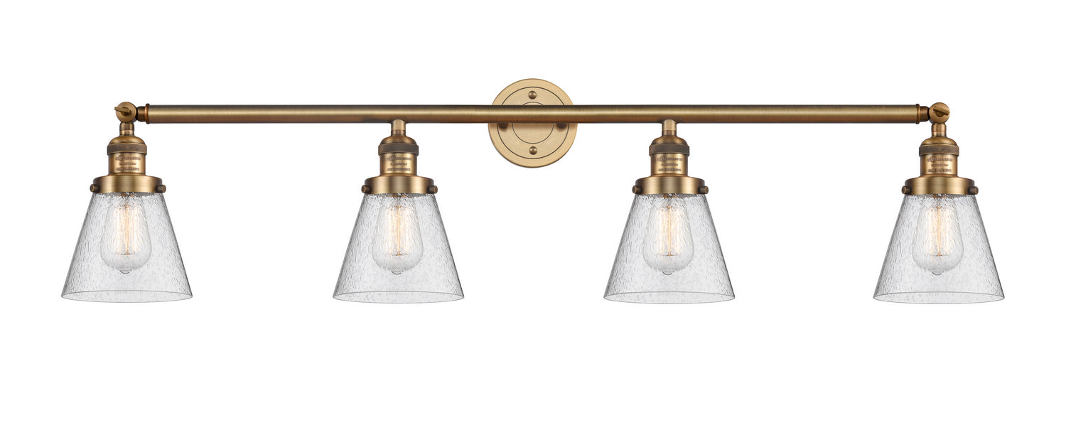Innovations - 215-BB-G64 - Four Light Bath Vanity - Franklin Restoration - Brushed Brass