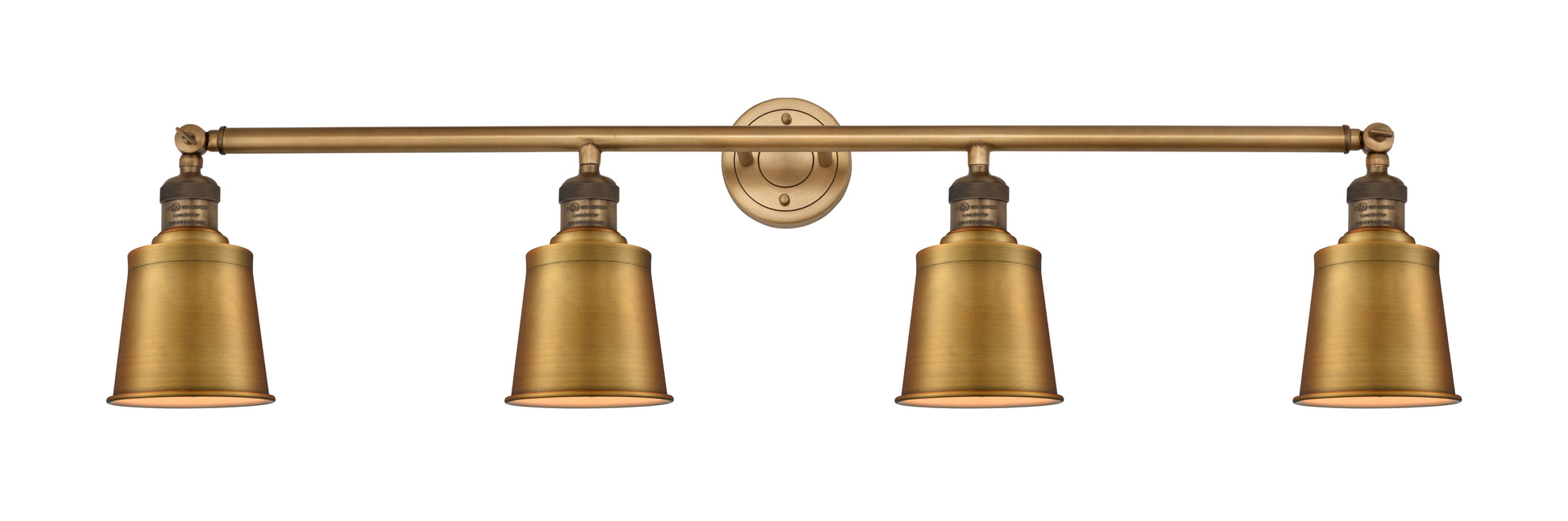 Innovations - 215-BB-M9-BB - Four Light Bath Vanity - Franklin Restoration - Brushed Brass