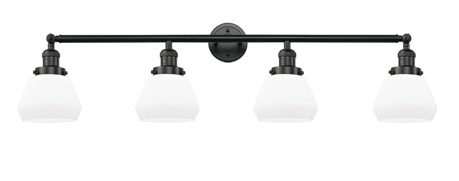 Innovations - 215-BK-G171 - Four Light Bath Vanity - Franklin Restoration - Matte Black