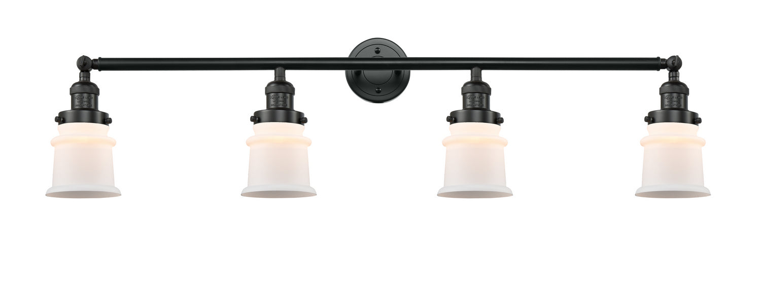 Innovations - 215-BK-G181S - Four Light Bath Vanity - Franklin Restoration - Matte Black
