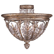Fine Art Handcrafted Lighting - 300440ST - Three Light Semi-Flush Mount - Winter Palace - Silver