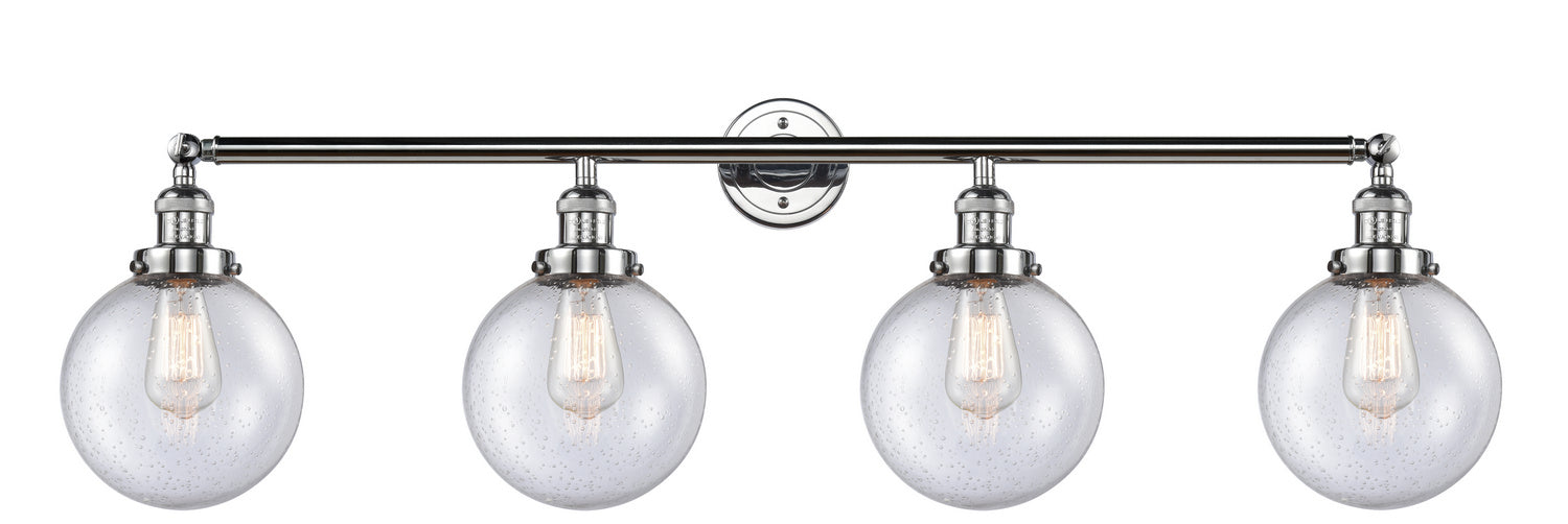 Innovations - 215-PC-G204-8 - Four Light Bath Vanity - Franklin Restoration - Polished Chrome