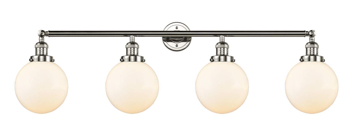 Innovations - 215-PN-G201-8 - Four Light Bath Vanity - Franklin Restoration - Polished Nickel