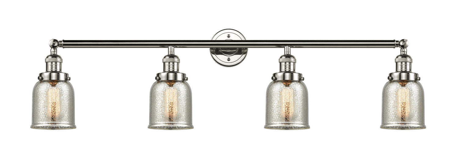 Innovations - 215-PN-G58 - Four Light Bath Vanity - Franklin Restoration - Polished Nickel