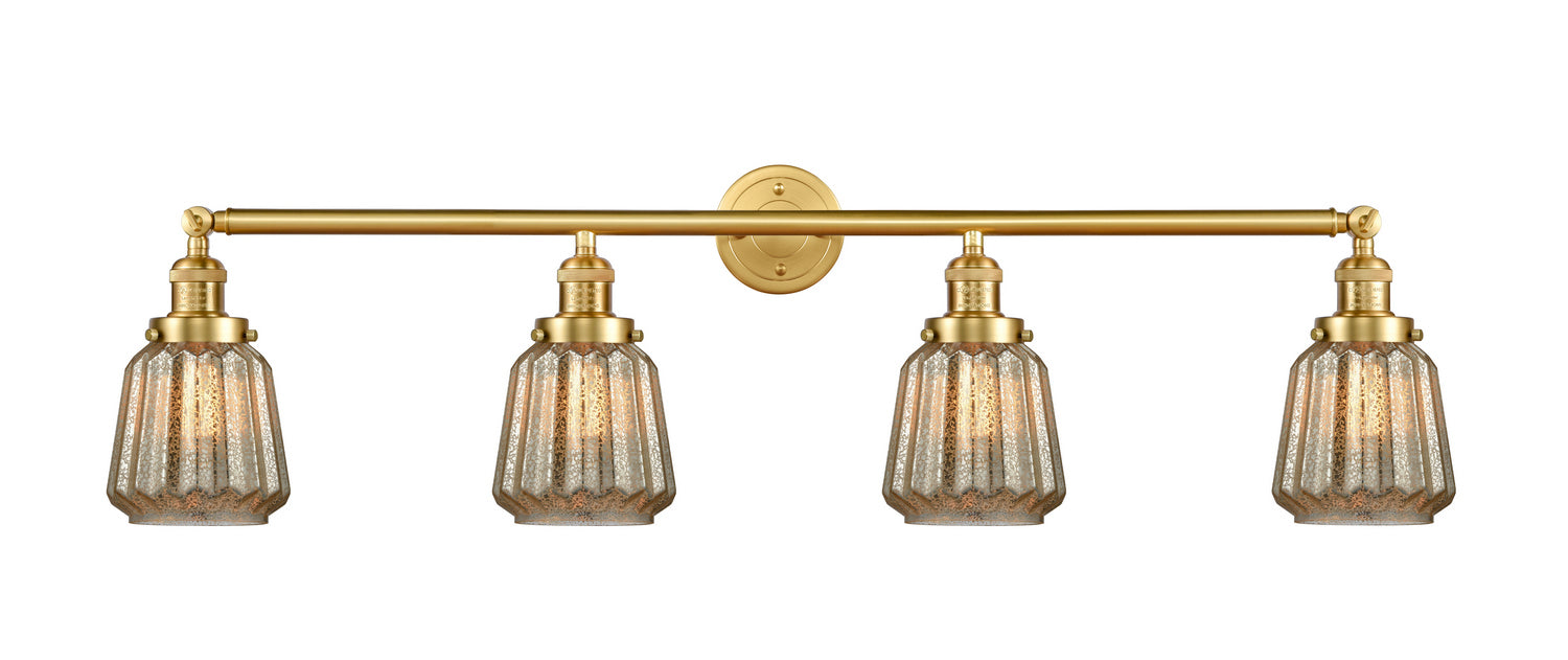 Innovations - 215-SG-G146 - Four Light Bath Vanity - Franklin Restoration - Satin Gold