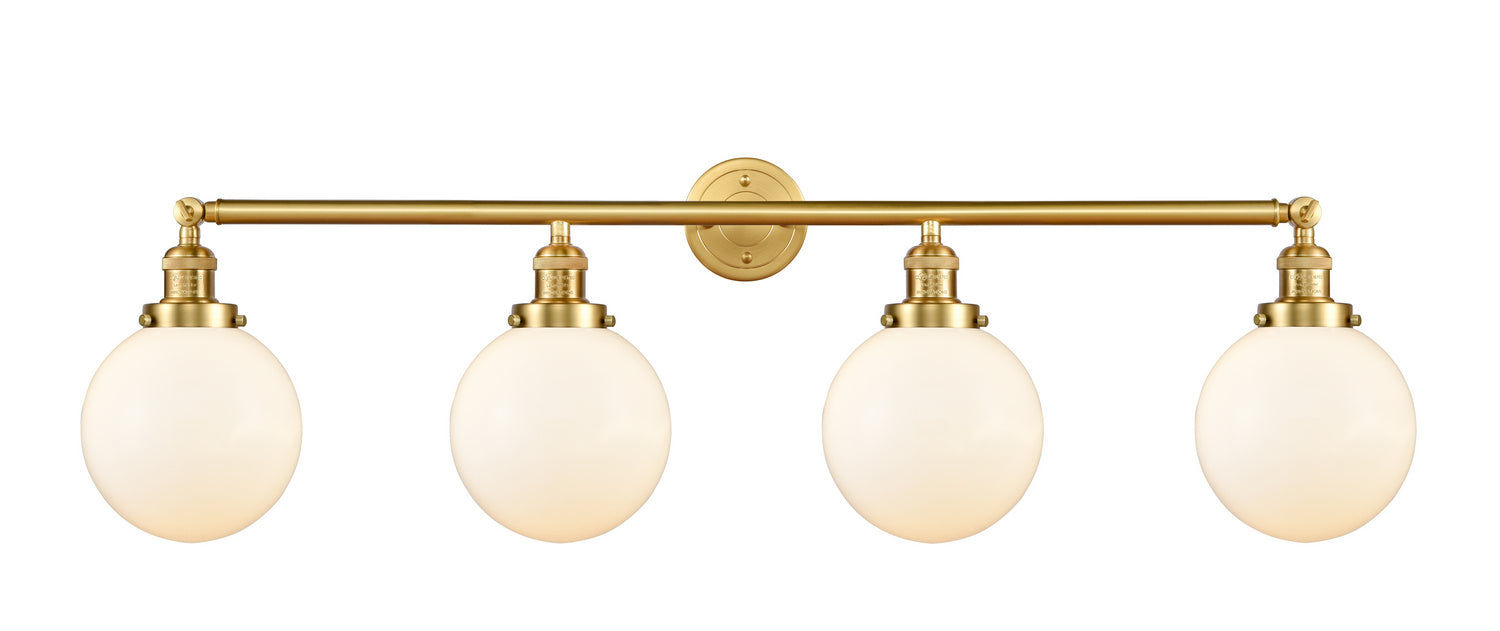 Innovations - 215-SG-G201-8 - Four Light Bath Vanity - Franklin Restoration - Satin Gold