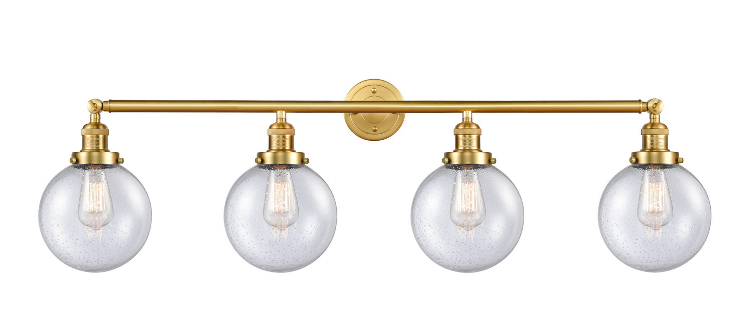 Innovations - 215-SG-G204-8 - Four Light Bath Vanity - Franklin Restoration - Satin Gold