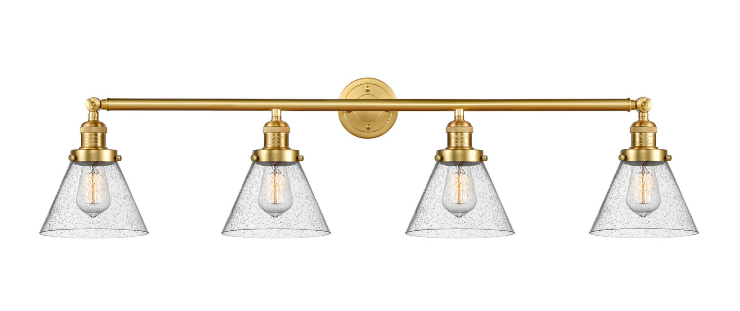 Innovations - 215-SG-G44 - Four Light Bath Vanity - Franklin Restoration - Satin Gold
