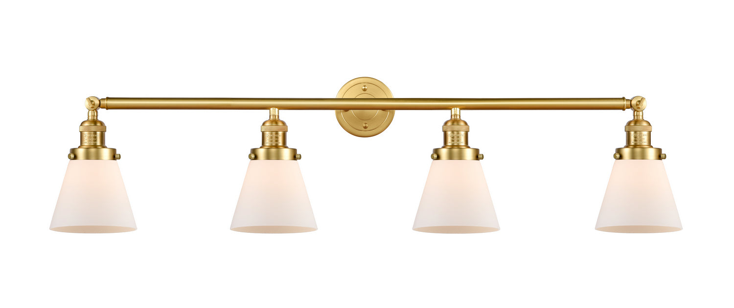 Innovations - 215-SG-G61 - Four Light Bath Vanity - Franklin Restoration - Satin Gold